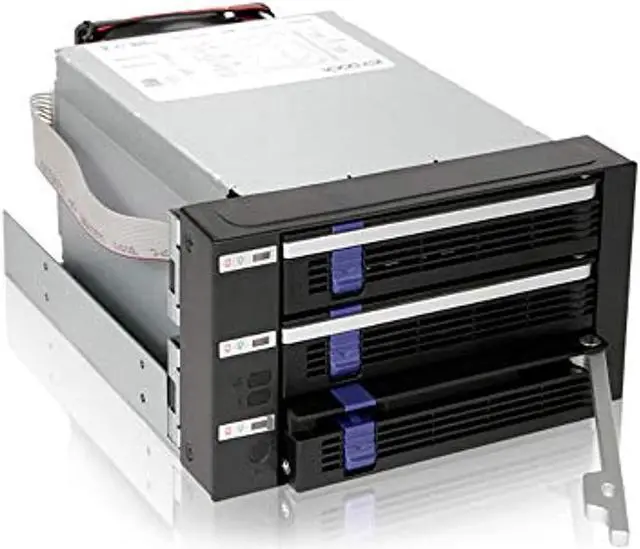 Main image of ICY DOCK 3 x 2.5?/3.5? SATA/SAS Hard Drive Backplane Cage in 2X External 5.25" Bay | FatCage MB153SP-B (MB153SP-B)