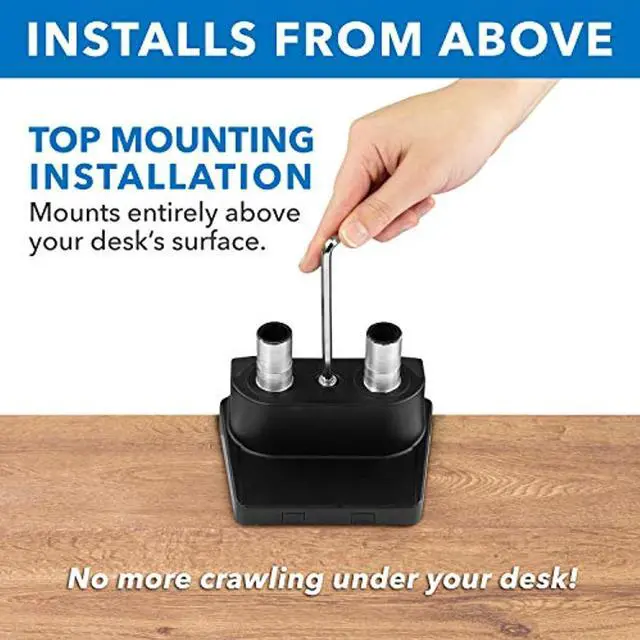 Alt view image 4 of 5 - Mount-It! Dual Monitor Arm Mount Desk Stand | Premium Quality | Articulating Mechanical Spring Height Adjustable | Fits Two 24 27 29 30 32 Inch VESA 75 100 Compatible Screens | C-Clamp and G (MI-2672)