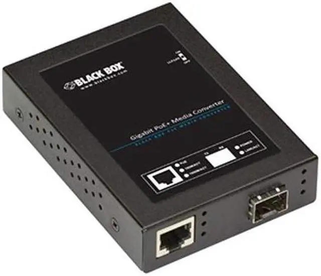 Main image of Black Box Gigabit PoE+ PSE Media Converter (LPS535A-SFP)