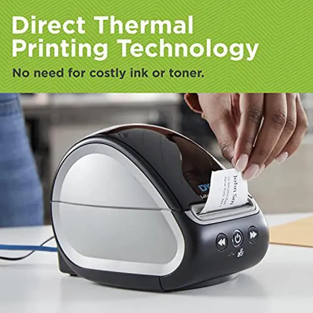 Alt view image 2 of 5 - DYMO LabelWriter 550 Turbo Label Printer, Label Maker with High-Speed Direct Thermal Printing, Automatic Label Recognition, Prints Variety of Label Types Through USB or LAN Network Connectiv (2112553)