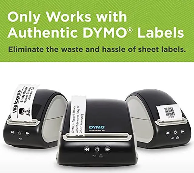 Alt view image 4 of 5 - DYMO LabelWriter 550 Turbo Label Printer, Label Maker with High-Speed Direct Thermal Printing, Automatic Label Recognition, Prints Variety of Label Types Through USB or LAN Network Connectiv (2112553)
