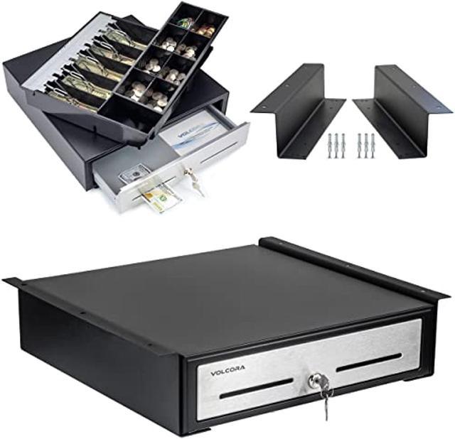 Cash Register Drawer with Under Counter Mounting Metal Bracket- 16
