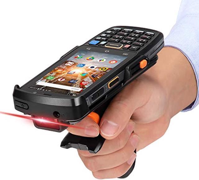 MUNBYN Android Barcode Scanner Full Screen, Mobile Computer 1D/2D QR Zebra  Scanner Pistol Grip Handheld Android 11, PDA for WMS, IP65 4G Wi-Fi GPS BT