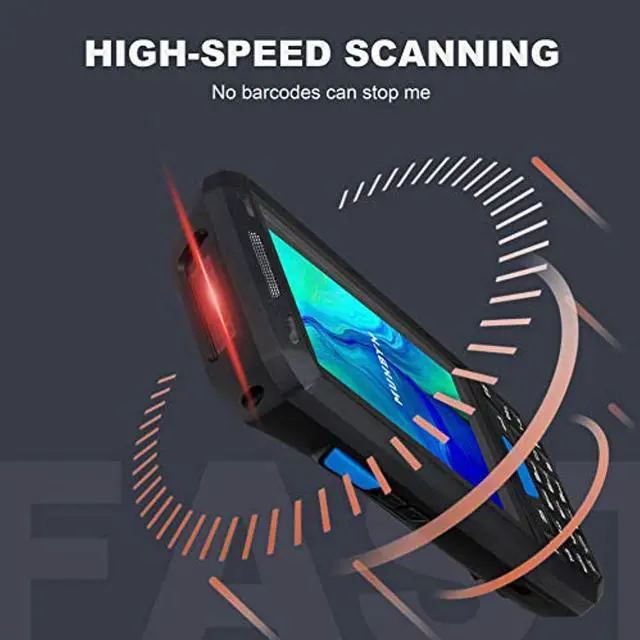 Alt view image 4 of 5 - Android 9.0 Barcode Scanner MUNBYN Handheld Mobile Computer with Honeywell 1D Laser Scanner, Support Wireless Wi-Fi 4G LTE for Warehouse Delivery Retail Inventory Management System (MU-IPDA035-1DH-BK)
