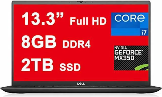 Main image of Dell Vostro 5000 5301 15 Laptop I 13.3 inch Full HD (300Nits) Anti-Glare I 11th Gen Intel 4-Core i7-1165G7 I 8GB DDR4 2TB SSD I GeForce MX350 2GB Graphic I Backlit Fingerprint USB-C HDMI Win10 Dune