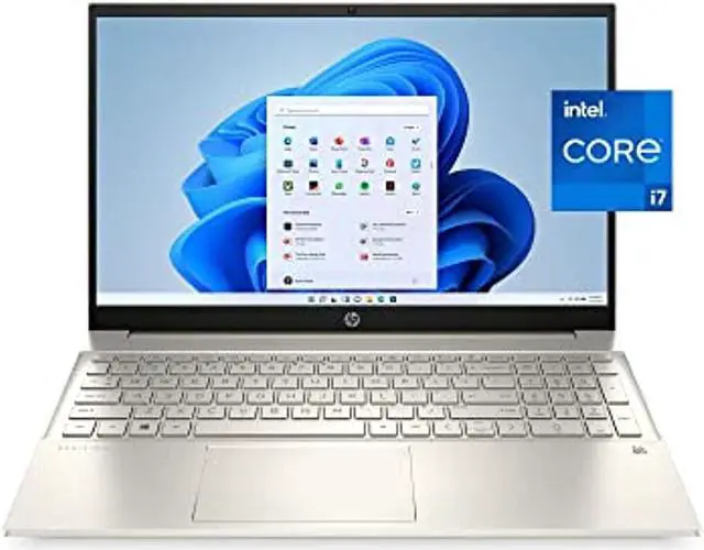 Main image of 2022 HP Pavilion 15.6" IPS FHD Touchscreen Laptop Intel 4-Core i7-1165G7 Iris Xe Graphics 16GB RAM DDR4 512GB NVMe SSD USB-C WiFi AX Bluetooth HDMI Webcam Backlit Keyboard Windows 10 Pro (HP-15-EG000)
