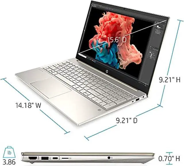 Alt view image 4 of 7 - 2022 HP Pavilion 15.6" IPS FHD Touchscreen Laptop Intel 4-Core i7-1165G7 Iris Xe Graphics 16GB RAM DDR4 512GB NVMe SSD USB-C WiFi AX Bluetooth HDMI Webcam Backlit Keyboard Windows 10 Pro (HP-15-EG000)