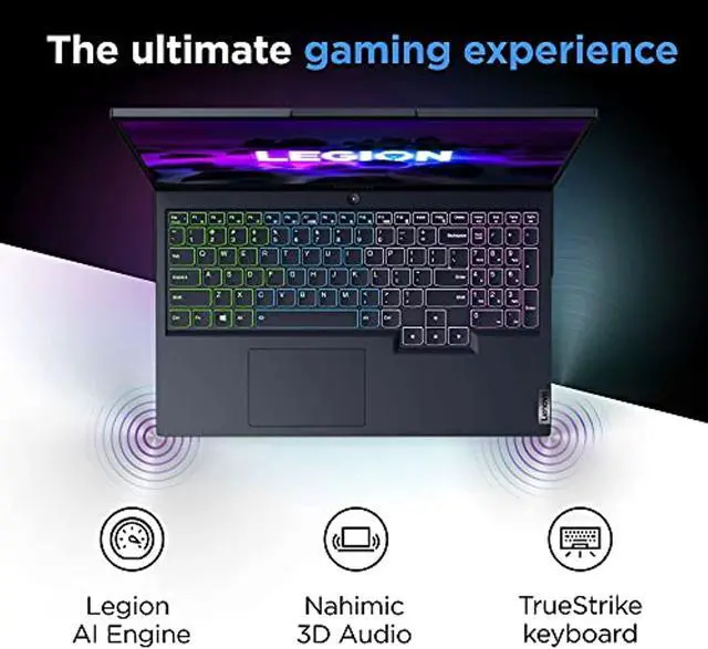 Alt view image 5 of 5 - Lenovo Legion 5 Gaming Laptop, 15.6" FHD Display, AMD Ryzen 7 5800H, 16GB RAM, 512GB Storage, NVIDIA GeForce RTX 3050Ti, Windows 11 Home, Phantom Blue (82JW00BDUS)