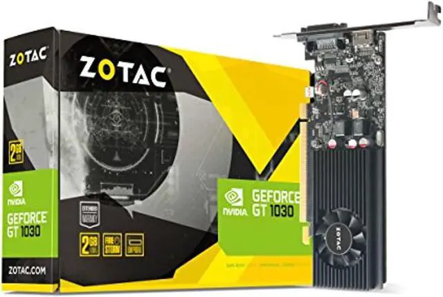 Main image of ZOTAC GeForce GT 1030 2GB GDDR5 64-bit PCIe 3.0 DirectX 12 HDCP Ready Low Profile Video Card ZT-P10300A-10L (ZT-P10300A-10L)