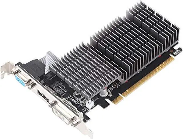 Alt view image 3 of 5 - MAXSUN GEFORCE GT 710 1GB Video Graphics Card GPU Support DirectX12 OpenGL4.5, Low Profile, Low Consumption, VGA, DVI-D, HDMI, HDCP, Silent Passive Fanless Cooling System