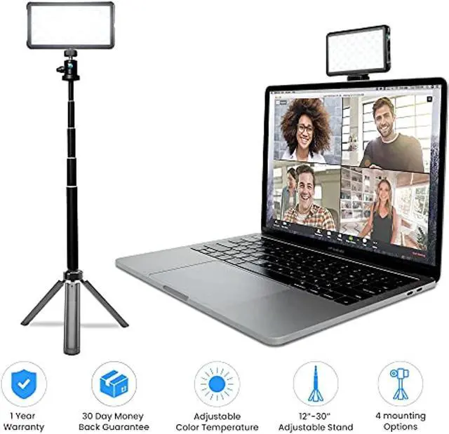 Alt view image 5 of 5 - Lume Cube Broadcast Lighting Kit | Zoom Lighting, Webcam Light for Computer | Video Conference Lighting Kit for Laptop with Adjustable Brightness  and  Color Temperature, Tripod  and  Suction (LC-BLK)