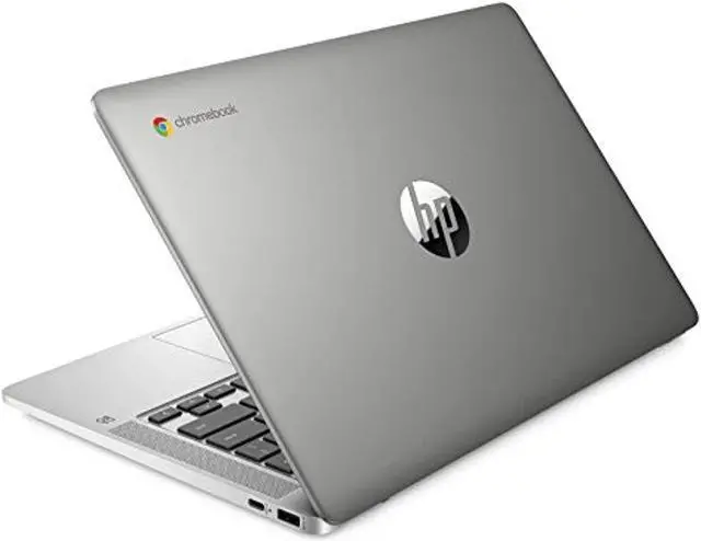 Alt view image 3 of 5 - HP Chromebook 14 Laptop, Intel Celeron N4120, 4 GB RAM, 64 GB eMMC, 14" HD Display, Chrome OS, Thin  and  Portable, 4K Graphics, Long Battery Life, Ash Gray Keyboard (14a-na0210nr, 2022 (14a-na0200nr)