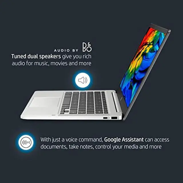 Alt view image 4 of 5 - HP Chromebook 14" 4GB LPDDR4, 64GB eMMC Flash Intel Pentium Silver N5030, Intel UHD Graphics 605, Chrome OS, Silver (14A-NA0131WM)
