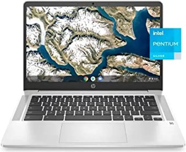 Main image of HP Chromebook 14" 4GB LPDDR4, 64GB eMMC Flash Intel Pentium Silver N5030, Intel UHD Graphics 605, Chrome OS, Silver (14A-NA0131WM)