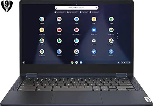 Alt view image 2 of 5 - Lenovo Flex 5 2-in-1 13.3" FHD Touchscreen Chromebook, 11th Gen Intel i3-1115G4 Processor, 8GB RAM 128GB SSD+64GB Micro SD Card, Intel UHD Graphics, Backlit Keyboard, Chrome OS, Abyss Blue