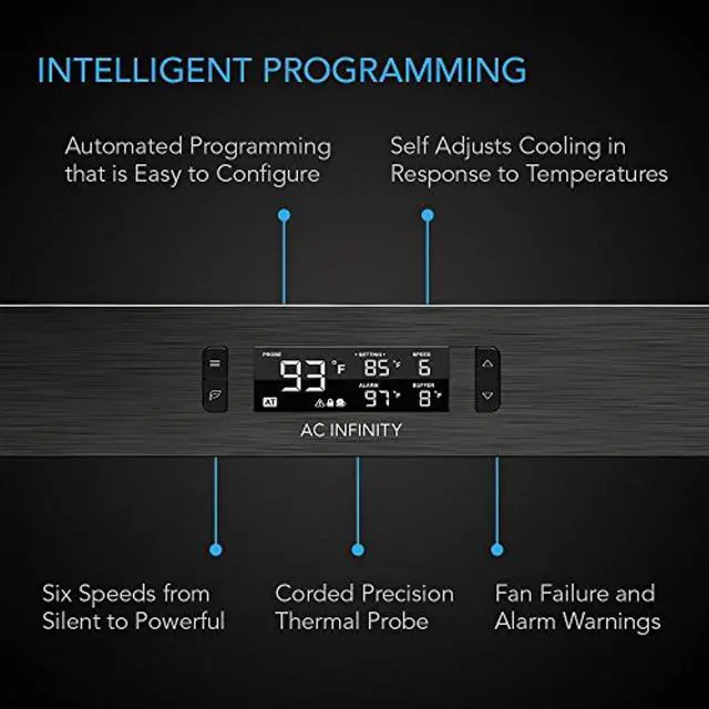 Alt view image 3 of 5 - AC Infinity CLOUDPLATE T2, Rack Mount Fan 1U, Top Exhaust Airflow, for cooling AV, Home Theater, Network 19? Racks (AI-CPT2)