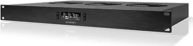 Main image of AC Infinity CLOUDPLATE T2, Rack Mount Fan 1U, Top Exhaust Airflow, for cooling AV, Home Theater, Network 19? Racks (AI-CPT2)