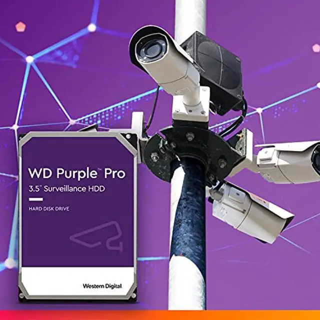 Alt view image 3 of 5 - Western Digital 8TB WD Purple Pro Surveillance Internal Hard Drive HDD - SATA 6 Gb/s, 256 MB Cache, 3.5" - WD8001PURP (WD8001PURP)