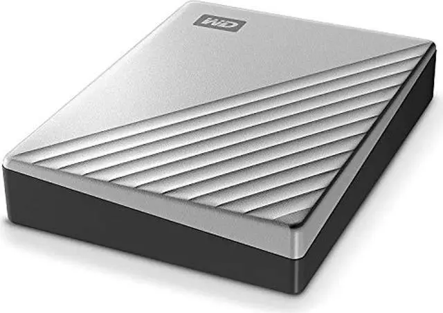 Alt view image 5 of 5 - WD 4TB My Passport Ultra Silver Portable External Hard Drive HDD, USB-C and USB 3.1 Compatible - WDBFTM0040BSL-WESN (WDBFTM0040BSL-WESN)