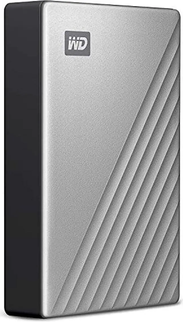 Alt view image 4 of 5 - WD 4TB My Passport Ultra Silver Portable External Hard Drive HDD, USB-C and USB 3.1 Compatible - WDBFTM0040BSL-WESN (WDBFTM0040BSL-WESN)
