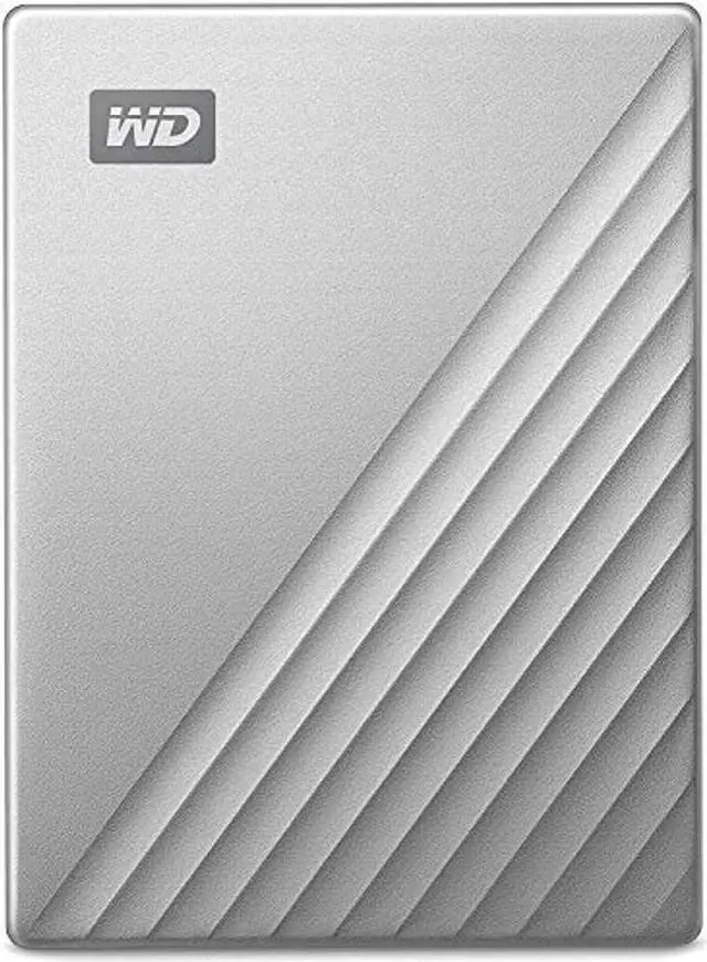 Alt view image 3 of 5 - WD 4TB My Passport Ultra Silver Portable External Hard Drive HDD, USB-C and USB 3.1 Compatible - WDBFTM0040BSL-WESN (WDBFTM0040BSL-WESN)