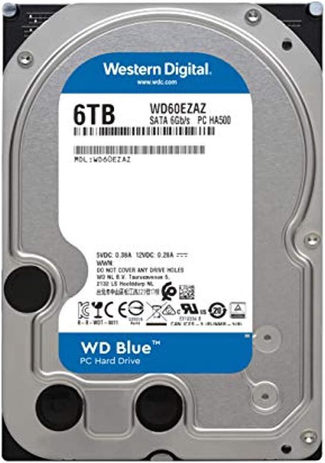 Western Digital 6TB WD Blue PC Hard Drive HDD - 5400 RPM, SATA 6