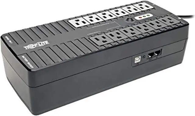Alt view image 6 of 10 - Tripp Lite 750VA UPS Battery Backup, 450W Eco Green, USB, RJ11, 12 Outlets (ECO750UPS), Black (ECO750UPS)