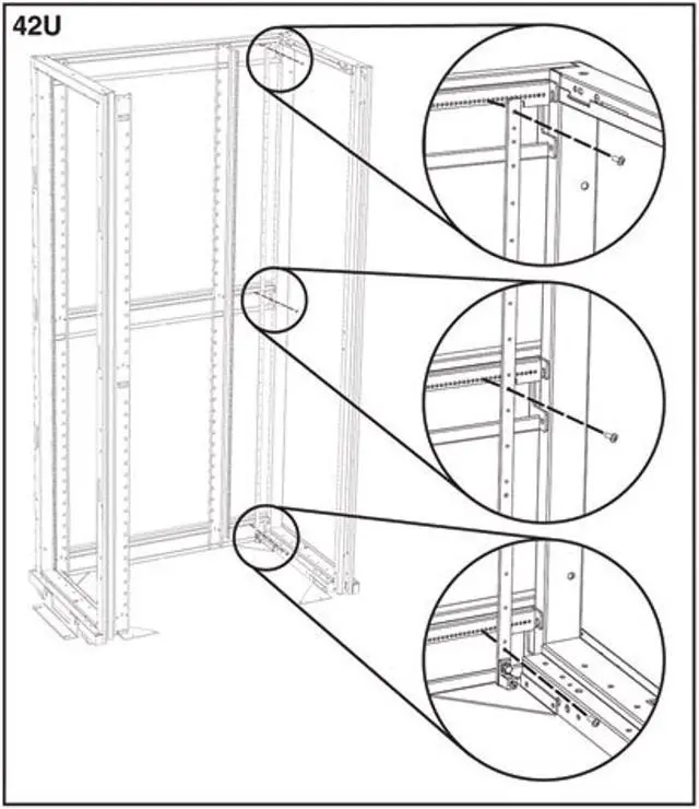 Alt view image 4 of 5 - Tripp Lite SRGROUND 42U Rack Enclosure Server Cabinet Copper Bus Grounding Bar Black (SRGROUND)