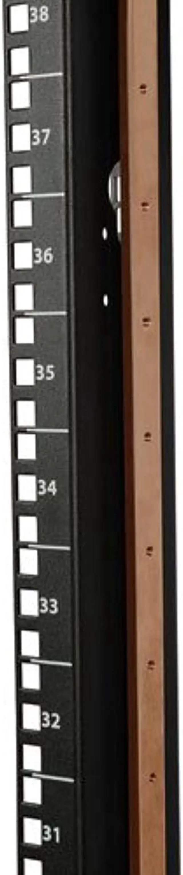 Alt view image 2 of 5 - Tripp Lite SRGROUND 42U Rack Enclosure Server Cabinet Copper Bus Grounding Bar Black (SRGROUND)