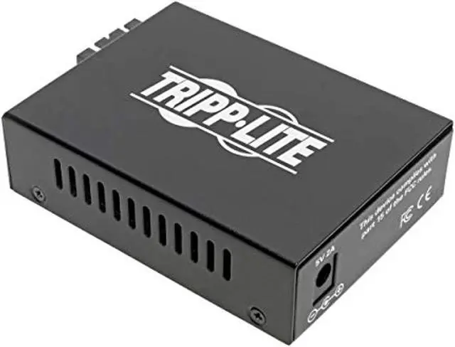 Main image of Tripp Lite Network Copper RJ45 Ethernet to Fiber SC Duplex Singlemode Cable Extender Converter, 1310nm Wavelength, Gigabit Network, Extend 12.4 Miles / 20 Km, 2-Year Warranty (N785-IN (N785-INT-SC-SM)