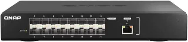 Main image of QNAP QSW-M5216-1T-US 16-Port 25GbE Managed Network Switch with 10GbE connectivity for Backbone Networks. Layer 2, Web Management (QSW-M5216-1T-US)