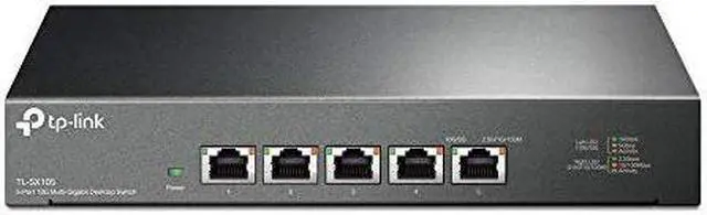 Main image of TP-Link TL-SX105 | 5 Port 10G/Multi-Gig Unmanaged Ethernet Switch | Desktop/Wall-Mount | Plug  and  Play | Fanless | Sturdy Metal Casing | Limited Lifetime Protection | Speed Auto-Negotiati (TL-SX105)
