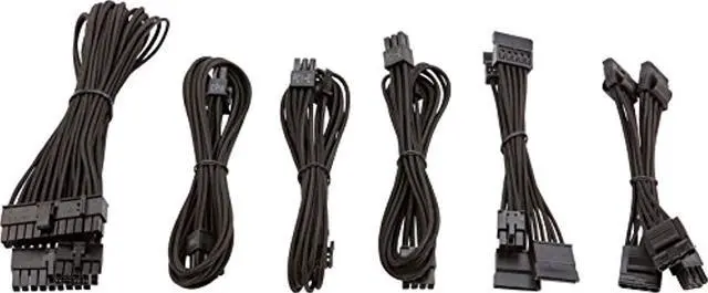 Main image of Corsair CP-8920202 SF Series Premium PSU Cable Kit Individually Sleeved Black Power Supply, for Corsair PSUs (CP-8920202)