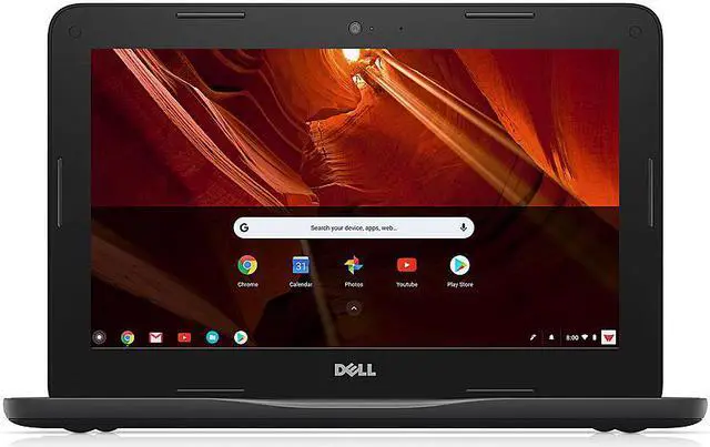 Alt view image 13 of 20 - Dell Chromebook 11 3000 3100 11.6" Rugged Chromebook - HD - 1366 x 768 - Intel Celeron N4020 Dual-core (2 Core) - 4 GB RAM - 16 GB Flash Memory - Chrome OS - English (US) Keyboard - 14 Hour Batte
