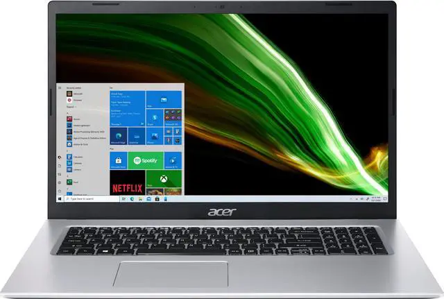 Main image of Acer - Aspire 3  17.3" HD+ Laptop  11th Gen Intel Core i3-1115G4  8GB Memory  256GB SSD  Pure Silver (A317-53-31K7)
