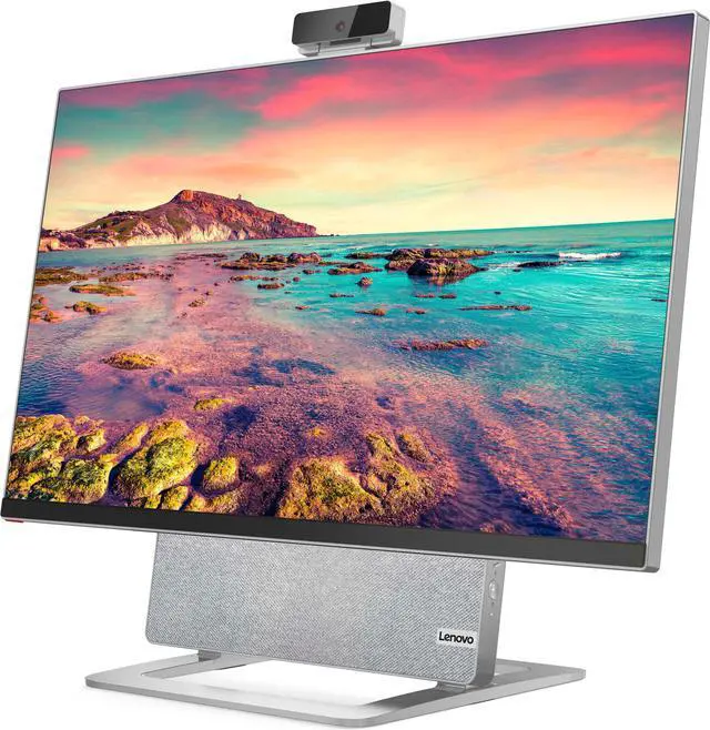 Alt view image 2 of 4 - Lenovo - Yoga AIO 7 27" Touch-Screen All-In-One - AMD Ryzen 7 - 16GB Memory - 512GB Solid State Drive - Cloud Grey with Moon White (F0G7001MUS)