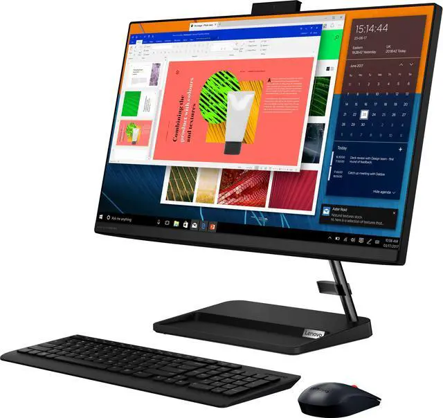 Alt view image 2 of 4 - Lenovo - IdeaCentre AIO 3i 24" Touch-Screen All-In-One - Intel Core i3 - 8GB Memory - 256GB Solid State Drive - Black (F0G000FWUS)