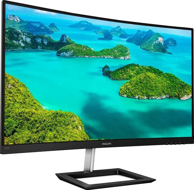 Alt view image 4 of 5 - PHILIPS 322E1C 32" Super-Curved Frameless Monitor, Full HD VA, 104% sRGB, Adaptive-Sync 75Hz, VESA, Black/Silver