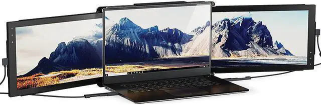 Alt view image 6 of 7 - Mobile Pixels TRIO 12.5" 16:9 Full HD Portable Laptop LCD Monitor, Gray, 2-Pack