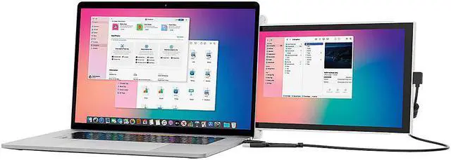 Alt view image 16 of 19 - Mobile Pixels DUEX Lite 12.5" 16:9 FHD Portable Laptop LCD Monitor, Cool White