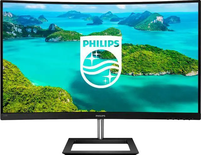 Alt view image 5 of 8 - PHILIPS 328E1CA 32" Curved Monitor, 4K UHD, 120% SRGB, Adaptive-Sync, Speakers, VESA, 4 Yr Advance Replacement Warranty