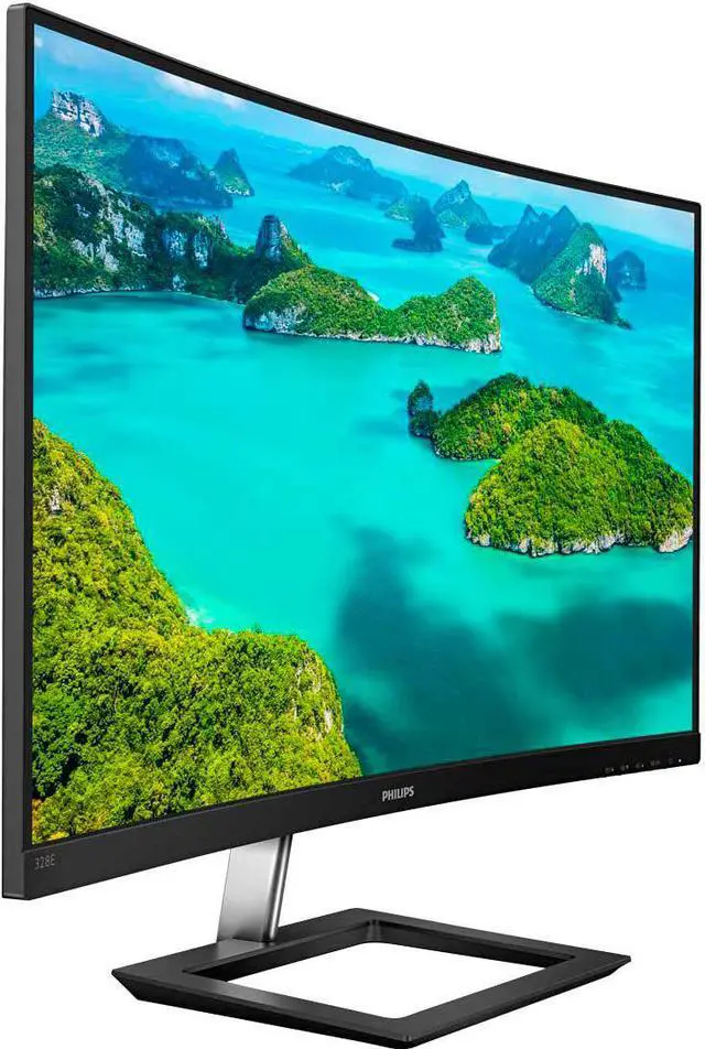 Alt view image 6 of 8 - PHILIPS 328E1CA 32" Curved Monitor, 4K UHD, 120% SRGB, Adaptive-Sync, Speakers, VESA, 4 Yr Advance Replacement Warranty