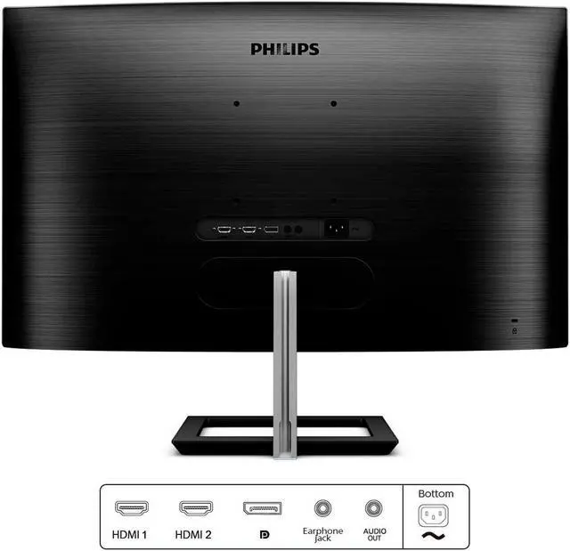 Alt view image 7 of 8 - PHILIPS 328E1CA 32" Curved Monitor, 4K UHD, 120% SRGB, Adaptive-Sync, Speakers, VESA, 4 Yr Advance Replacement Warranty