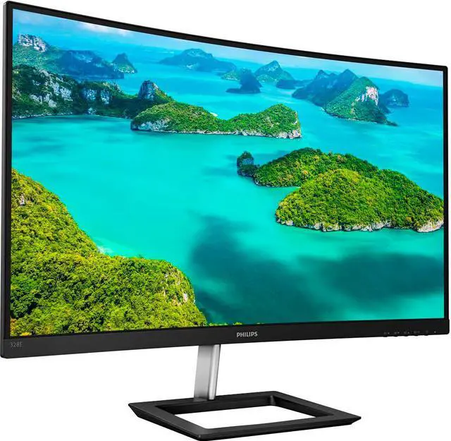 Alt view image 8 of 8 - PHILIPS 328E1CA 32" Curved Monitor, 4K UHD, 120% SRGB, Adaptive-Sync, Speakers, VESA, 4 Yr Advance Replacement Warranty