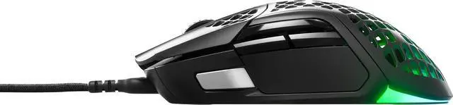 Alt view image 2 of 13 - SteelSeries Aerox 5 Lightweight 1800CPI Wired RGB Gaming Mouse
