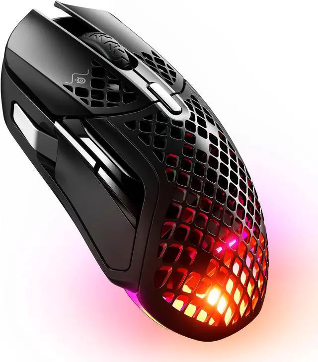 Alt view image 11 of 20 - SteelSeries Aerox 5 Wireless - Lightweight Wireless Gaming Mouse - 18000 CPI -- TrueMove Air Optical Sensor - Ultra-lightweight Water Resistant Design – 180+ Hour Battery Life