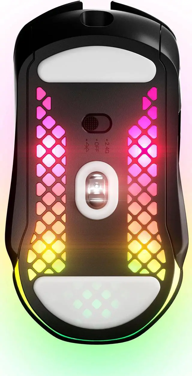 Alt view image 10 of 20 - SteelSeries Aerox 5 Wireless - Lightweight Wireless Gaming Mouse - 18000 CPI -- TrueMove Air Optical Sensor - Ultra-lightweight Water Resistant Design – 180+ Hour Battery Life