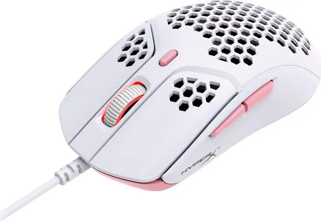 Alt view image 2 of 12 - HyperX - Pulsefire Haste Wired Optical Gaming Mouse with RGB Lighting - White and pink
