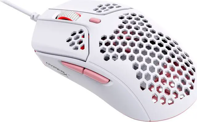 Alt view image 4 of 12 - HyperX - Pulsefire Haste Wired Optical Gaming Mouse with RGB Lighting - White and pink