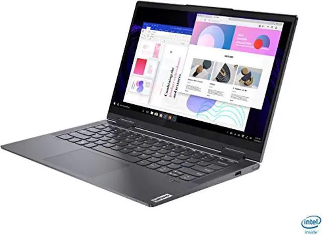 Alt view image 7 of 9 - Lenovo - Yoga 7i 2-in-1 14" Touch Screen Laptop - Intel Evo Platform Core i7 - 12GB Memory - 512GB Solid State Drive - Slate Grey Tablet PC Computer Notebook 82BH00DLUS